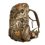 Badlands 2200 Camouflage Hunting Backpack - Meat Hauler - Rifle, Bow, and Pistol Compatible and Hydration Compatible, Realtree Edge