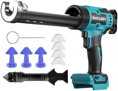 Cordless Caulking Gun for Makita 18V, Electric Silicone Sealant Gun with 6-Speed & LED Light, Anti-Drip, 9pcs Tool Kit for 300ml Cartridges, Home Sealing,Filling,Installation(NO Battery)