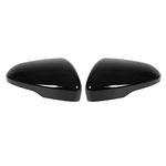 KIMISS Side Mirror Cover, 2 Pcs Car Rear View Mirror Cover Exterior Wing Mirror Protective Replacement for Ford Fusion (Glossy Black)