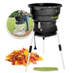 Sun Joe SDJ616 Electric Leaf Mulcher/Shredder 13-Amp 16:1 Reduction Ratio, 8,000-RPM, Mulch up to 55-Gallons per Minute, Adjustable Control Dial, Green