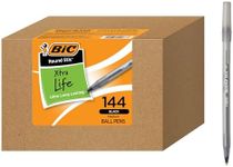 BIC Round Stic Xtra Life Black Ball
