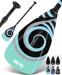 BPS Alloy 2-Piece SUP Paddles - Lightweight Stand-up Paddle Board Paddle Adjustable Aluminum Shaft Nylon Blade Floating Paddleboard (Koru Ocean, Option 1 - Paddle)