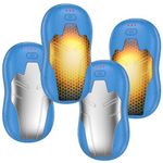 FANDLISS Rechargeable Hand Warmers 4 Pack, 2 Sets of Split Double-Sided Heating, 20000mAh Portable, Suitable for Outdoor/Travel/Camping/Gifts, BlueSilver