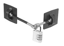 Refrigerator Lock (Black with Silver Combination Padlock)