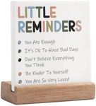 Encouragement Gifts for Women Little Reminders Desk Sign - Mental Health Gifts Dorm Decor for College Girls Positive Gifts Inspirational Decor Motivational Plaque Cheer Up Presents Uplifting Gifts