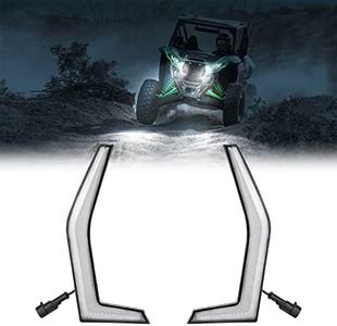KEMIMOTO KRX 1000 Fang Lights Front LED Street Legal Light Kits Compatible with Kawasaki Teryx KRX 1000 2020+ & KRX 4 1000 2023+ LED Grille Accent Lights Front LED Lights