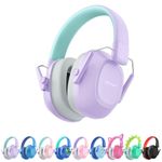 iClever Ear Defenders Children, SNR 29dB Safety Noise Reduction Ear Protectors Autism & Concentration Aid, Noise Cancelling Headphones for Kids, Kids Ear Defenders for Fireworks, Concerts, Purple