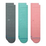 Stance Crew Icon Socks [3 Pack], Green, Large