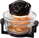 Daewoo Manual Air Fryer, Healthy Halogen For Baking, Roasting And Grilling, Cook Flavourful Food Without The Oil, 60 Minute Timer, All Round Viewing And Accessories Included, Family Sized, 17 Litres