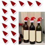 Indian Karigar 6pcs Christmas Decorations Items for Home Mini Santa Caps for Bottle Topper Decor Christmas Decor Christmas Ornaments Christmas Gifts for Home (12Pcs Christmas Decorations)