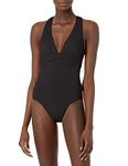 Seafolly Women's Maillot One Piece Swimsuit, Black, 10
