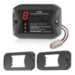 VITITE RV Propane Gas Detector, RV Propane/LPG Gas Alarm, DC 12V - Designed for Motorhome Travel. Digital Display; 85dB Alarm; (Surface Mount- Black)