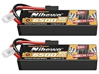 Nihewo 2S Lipo Battery 2Packs 7.4V 
