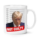 Not Guilty Donald Trump Mug Shot 10oz Mug Cup Funny Jail Lock Him Up Prison