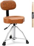 LALAHO Drum Stool with Backrest, Hy