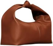 Floerns Women's Boho Mini Handbag Purse Dumpling Bag Pouch PU Leather Handbags Brown One Size