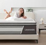 LMANKBK Full Mattress, 12 Inch Innerspring Hybrid Mattress in a Box with Gel Memory Foam, Individually Wrapped Encased Coil Pocket Spring Mattress, Pressure Relief, Medium Firm Support,54"*75"*12"…