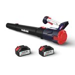 makute Cordless Leaf Blower, 2 * 4.0Ah Battery and Charger Included, 424 CFM 110 MPH 20V Electric Leaf Blower for Lawn Care, Yard, Patio (CPB121-2B)