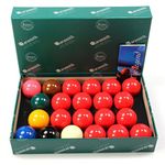 Aramtih, Snooker/Pool Ball Set, Large, 5.23 cm, Premier Set