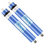 YKMGON 2 Pack 75GPD RO Membrane,1812-75G Reverse Osmosis Membrane Replacement Water Filter,for Under Sink Home Drinking RO Water Purifier System