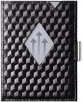 EXENTRI Leather Trifold Wallet - RFID Blocking w/Stainless Steel Locking Clip