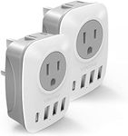 [2-Pack] UK Ireland Travel Plug Ada