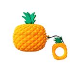 AKXOMY with Airpods Pro Case, Cute Soft Silicone Pineapple Airpods Pro Case Cover, Kawaii Funny Fun Cool Design Air pods Pro for Girls Ladies Kids Teens (Pineapple)