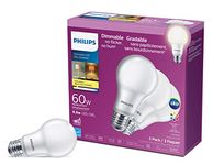 PHILIPS 462226 Led Bulb 60W A19 Soft White (2700K)-3 Pack