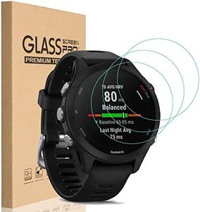 HEYUS [3 Pack] for Garmin Forerunner 255S / 255s Music 41MM Screen Protector Glass, Ultra-Thin 9H Hardness Anti-Fingerprint Watch Tempered Glass Screen Protector for Garmin Forerunner 255S 41MM