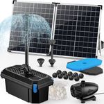POPOSOAP 55W Solar Fountain Pump wi