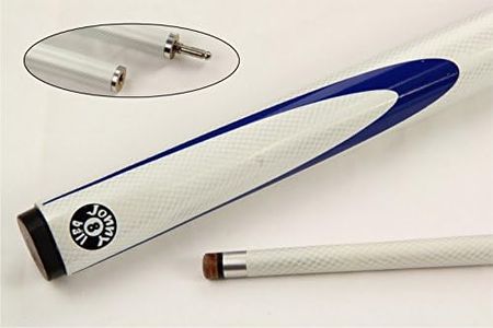 Jonny 8 Ball 57 "Enfer Blanc 2 Section Graphite Snooker Billard – 9mm Pointe