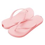 Swalker Man & Women's Flip Flop Sandal Rainbow print in Recyclable Rubber Sole with Non-Slip Pattern & Bouncy Footbed, Pink, 8