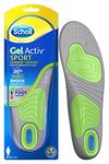 Scholl GelActiv Sport Insoles For Women, Pressure Support insoles for Running and Sports with GelActiv and Freshsheet Odour protection technology, UK Shoe Size 3.5 - 7.5, 1 Pair