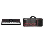 CT-X8000IN 61-Key Portable Keyboard, Black with Carry Case