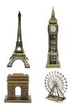 Lilone Metal Paris Eiffel Tower, Big Ben Tower, Paris Gate, London Eye Showpiece Combo For Home Decoration Items, Birthday, Standard, 12 Centimeters, 4 CM