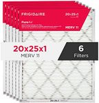 Frigidaire PureAir® 20x25x1 MERV 11 Prem Allergen Electrostatic Pleated Air Conditioner HVAC AC Furnace Filters - 6 Pack (exact dimensions 19.81 X 24.81 X 0.81)