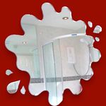 Super Cool Creations Puddle Mirrors with Six Splash Mirrors - 45cm x 42cm