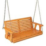 Costway 2-Seater Wooden Porch Swing