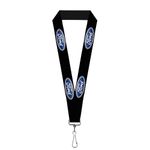 Buckle-Down Unisex's Lanyard-1.0"-Ford Oval Logo Repeat Key Chain, Multicolor, One Size