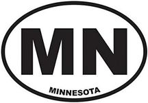 Minnesota State Oval Sticker Decal Vinyl MN Bumper Sticker Vinyl Sticker Car Truck Decal 5"