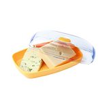 Joie Fresh Flip Cheese Saver Pod, Yellow, Reusable, Airtight, Kitchen Tool, Accessory