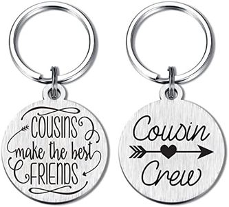 Cousin Gifts, Cousin Crew Keychain, Cousinship Key Ring, Cousin, Medium