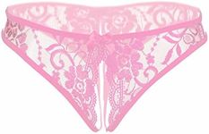 Justgoo Womens Lace G-String Thongs Panties Underwear Low Rise T-Back Underpants