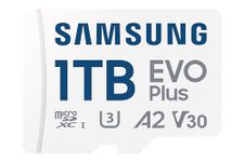 SAMSUNG EVO Plus w/SD Adaptor 1TB Micro SDXC, Up-to 160MB/s, Expanded Storage for Gaming Devices, Android Tablets and Smart Phones, Memory Card, MB-MC1T0SA/IN