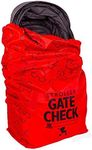 J.L. Childress Disney Baby by Gate Check Bag for Single & Double Strollers - Single & Double Stroller Travel Bag - Large Stroller Travel Bag for Airplane - Air Travel Stroller Bag - Red, Mickey Mouse