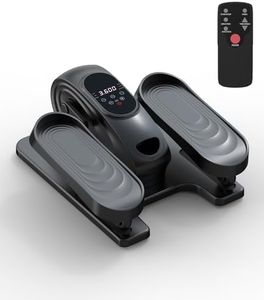 Mini Ellipsentrainer Untertisch, Klappbar Crosstrainer für Zuhause, 15 Stufen & 12 Programme, <15dB Leise, mit Display & Fernbedienung, Beintrainer für Senioren & Büro
