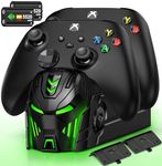 HASACOOL Controller Charging Dock with 2x5520mWh Rechargeable Battery Packs for Xbox One/Xbox Series X/S,Xbox Charger Battery Pack and Dual Charging Station for Xbox One X/One S/Elite Controllers