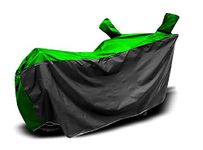 Willton™-Hero Electric Optima HX Bike Cover with Water Resistant and Dust Proof Premium Polyester -Fabric (Green Stripe)