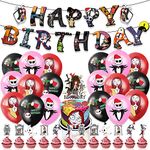 Christmas Eve Fright theme Birthday party decoration banner Cake topper and Cupcake Toppers Birthday party balloon decoration Christmas birthday party supplies