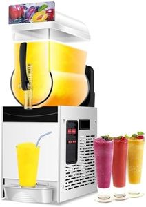 Souldou Commercial Slushy Machine,Suitable for alcoholic beverages,Stainless Steel 110V 15Lx1 Tank Margarita Maker,Frozen Drink Margarita Machine Smoothie Slushy Maker